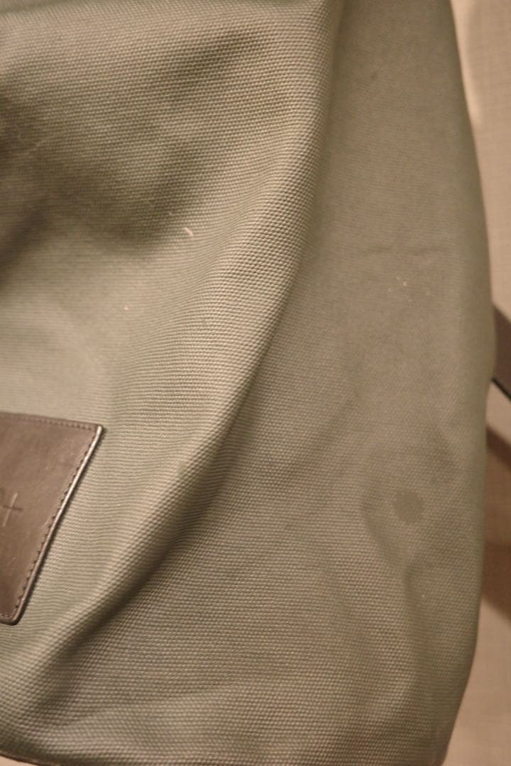 JIL SANDER+ オリーブグリーン ドラムバッグ