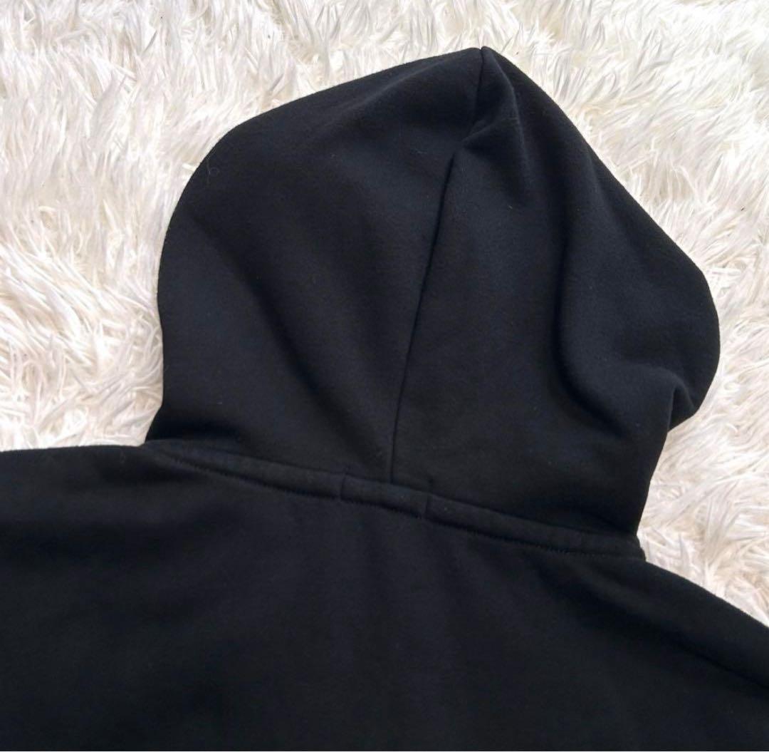 ポロラルフローレン　ジップアップパーカー　XS ブラック系　ホワイトポニー　刺繍