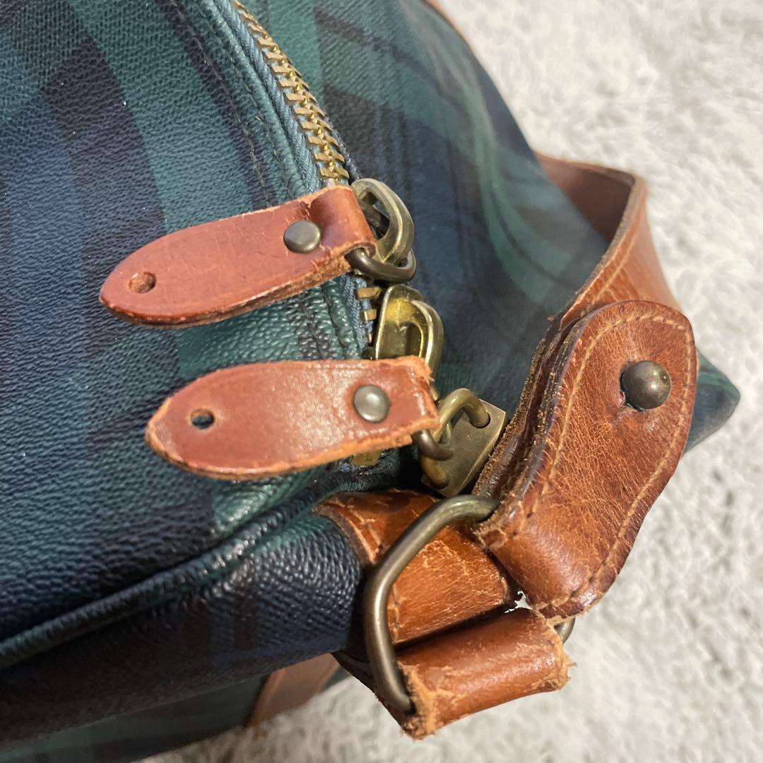 POLO RALPH LAUREN ボストンバッグ 2wayチェック柄 大容量