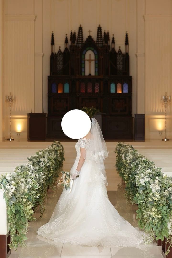 桂由美2wayウェディングドレス　ベールセット