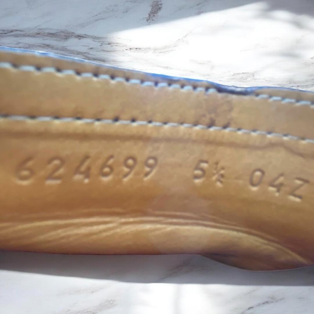 GUCCI インターロッキング　タッセル　ドライビングシューズ　茶