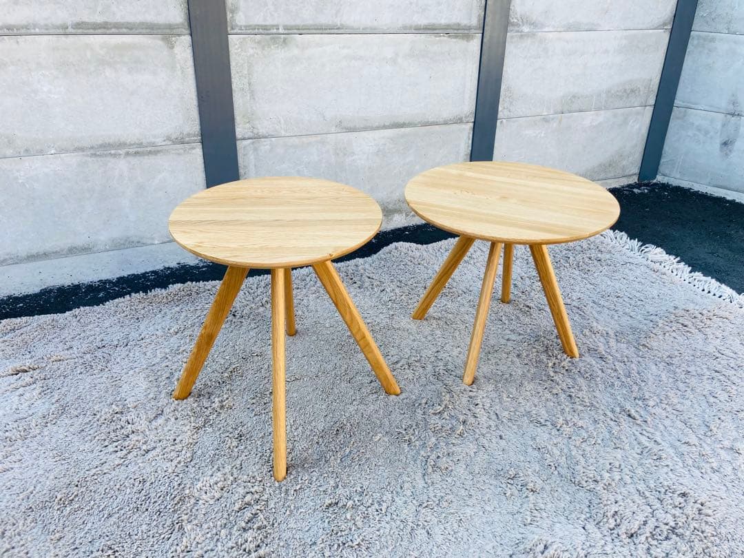 k1030-06★ニトリ ネストテーブル 2個セット サイドテーブル 家具