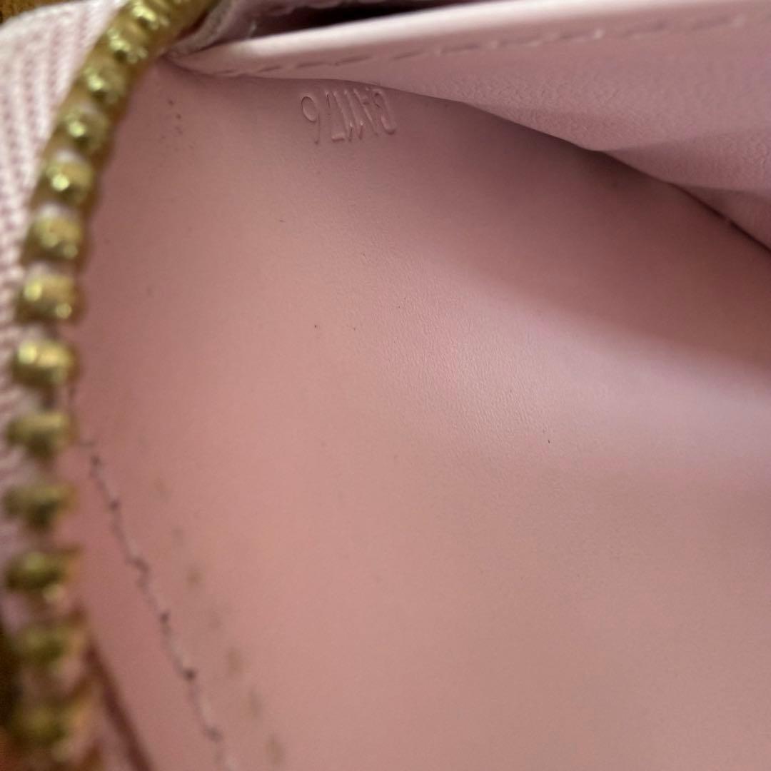 ルイヴィトン　Louis Vuitton ヴェルニ　ピンク エナメル 長財布