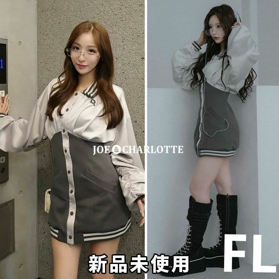 ダーリッチ darich ドルマンスリムスカジャンミニワンピース C-GRY