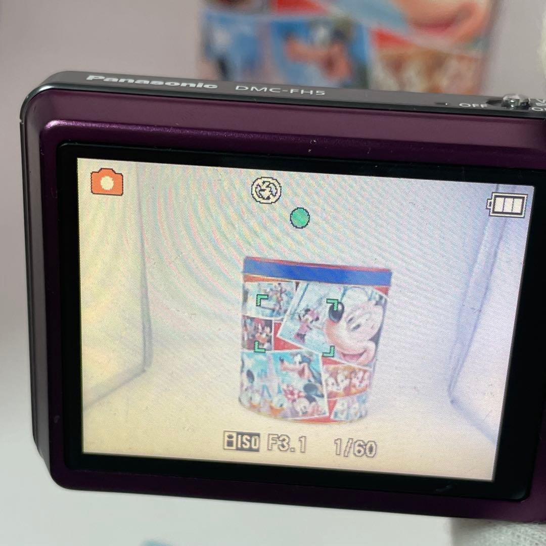 実写美⭕️【動作確認済】LUMIX DMC-FH5 デジカメ パープル
