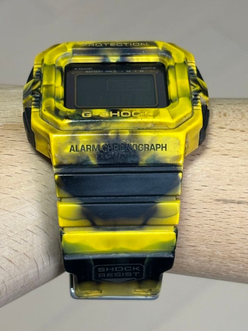 G-SHOCK/ジャミン/G-5500/迷彩/マーブル/カモ/ソーラー/イエロー