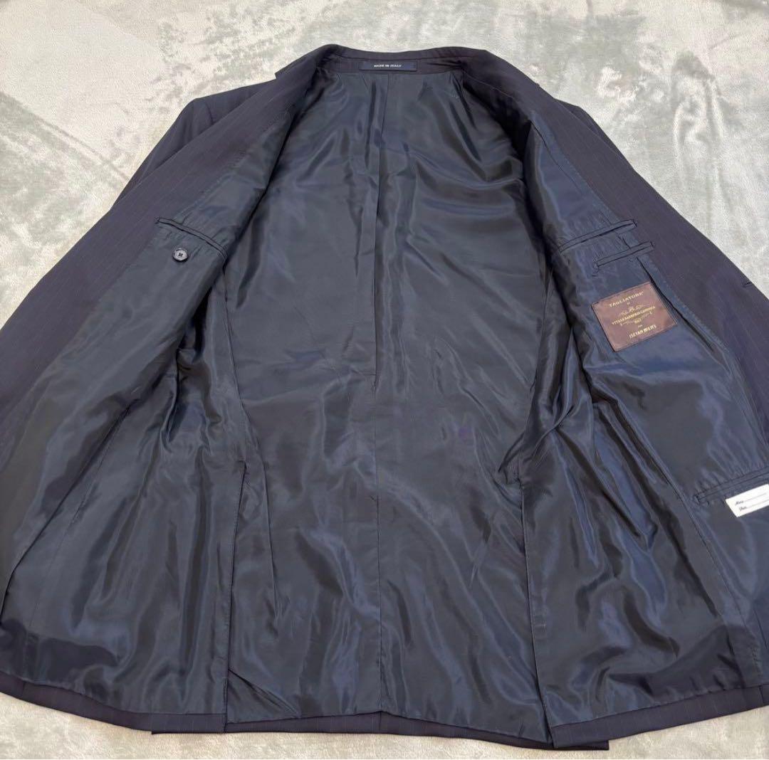 美品✨TAGLIATORE ×カノニコ セットアップスーツ 48 ネイビー 2B