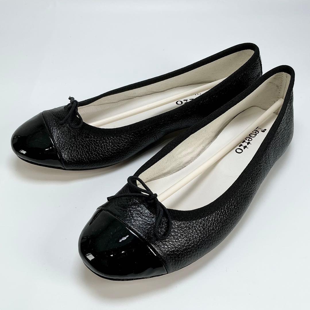 repetto 　バレエシューズ　フラット　パンプス　レザー　ブラック
