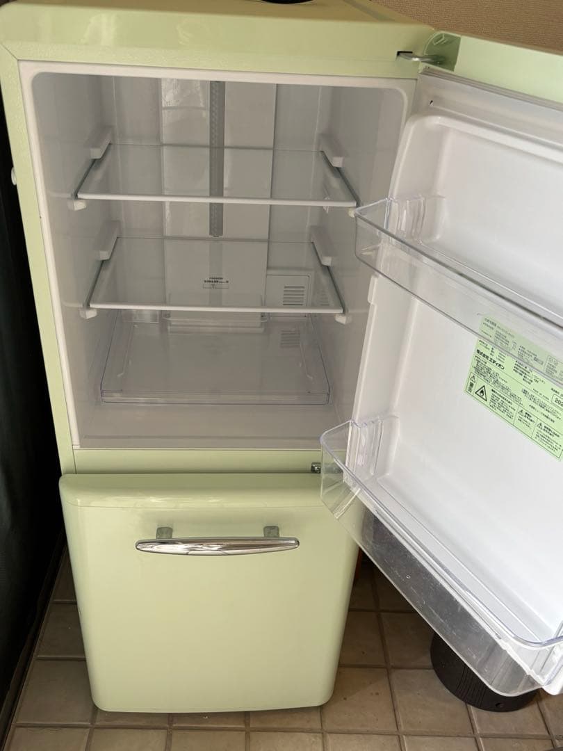 e angle 冷蔵庫 ライトグリーン2ドア ★送料込み