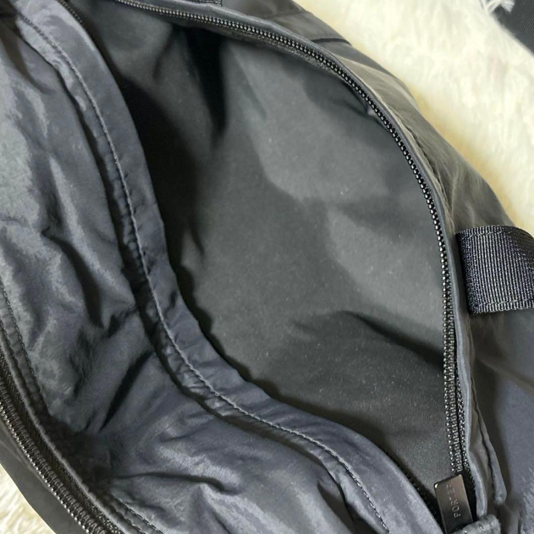 【美品】PORTER ナイロン ボストンバッグ　ドラムバッグ　ネイビー