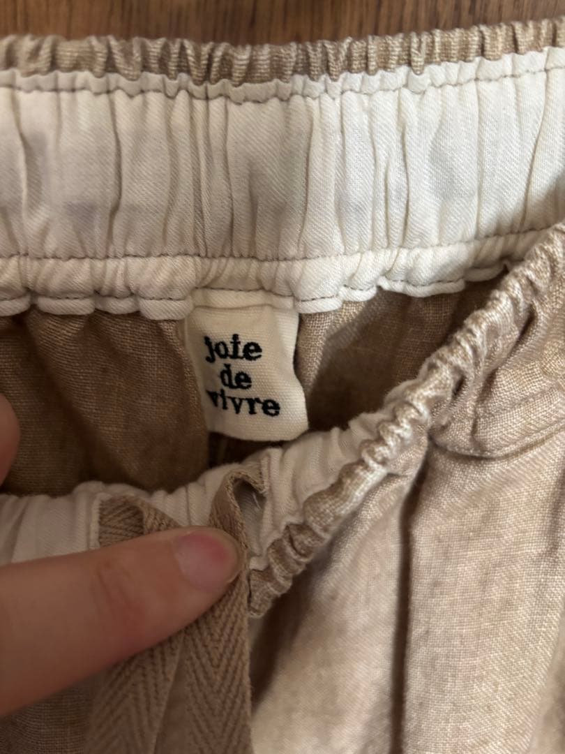 joie de vivreワイドパンツ