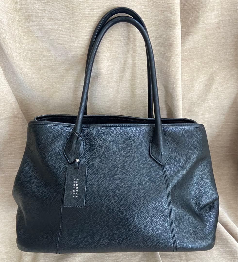 人気モデル バーニーズニューヨーク トートバッグ 肩掛け シボ革 レザー