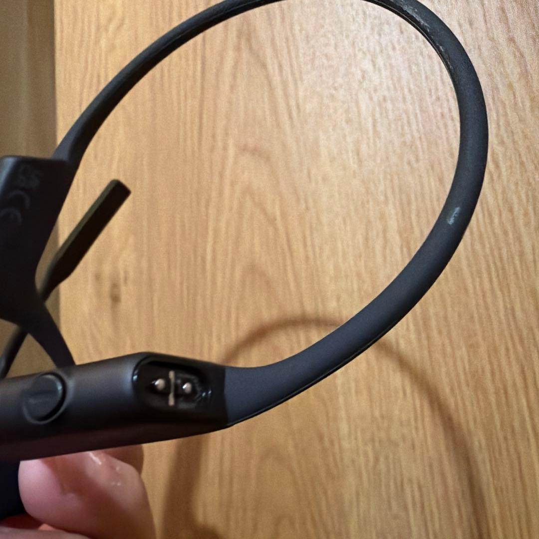 SHOKZ OPENCOMM 骨伝導イヤホン ブラック