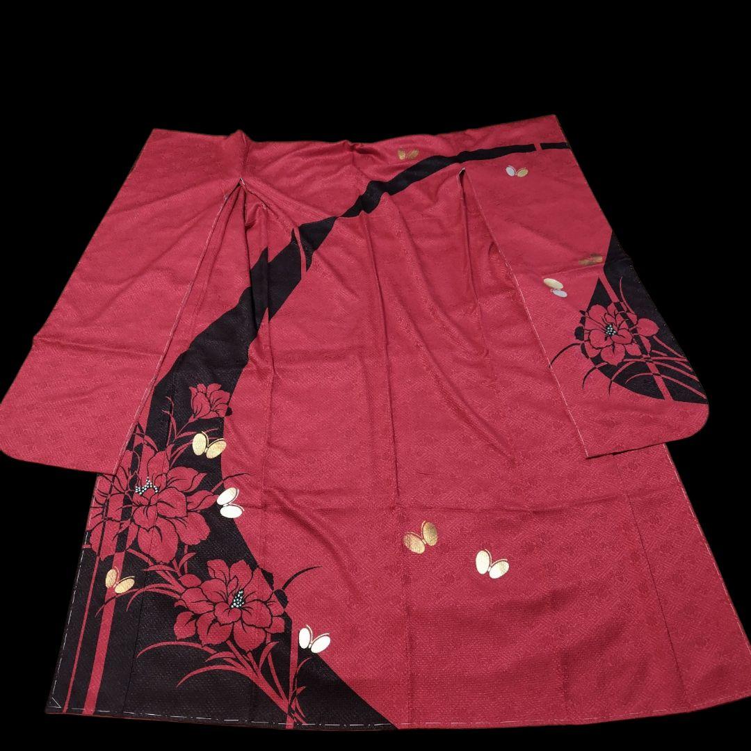 新品未使用！振袖フルセット・成人式・総絞り・大輪花模様・金彩加工・モダン