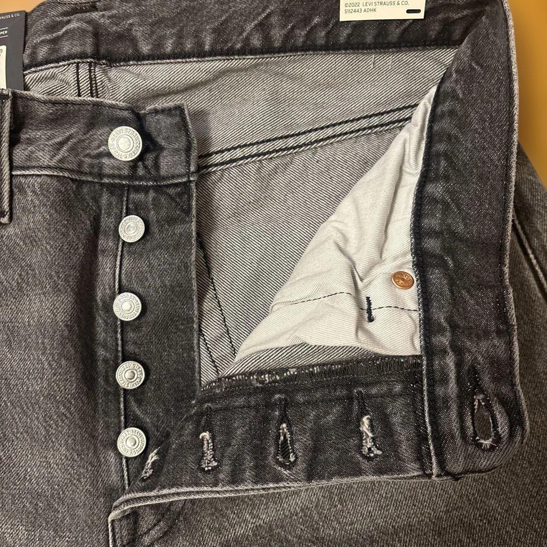 Levi's 501 W32 L32セルビッジ ブラックデニム