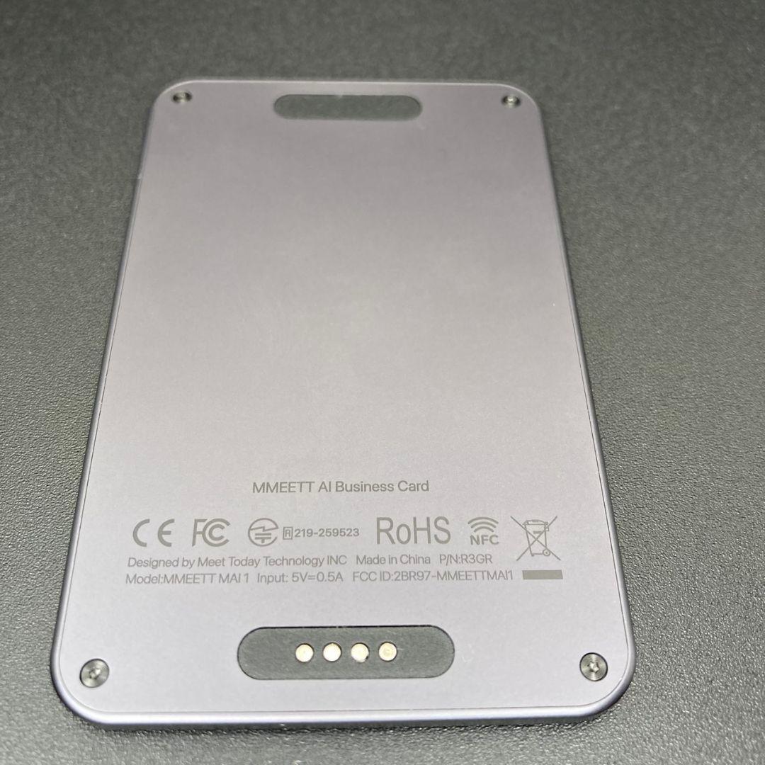✨希少✨MMEETT AI名刺｜NFC対応｜会議録音・翻訳 ピンク