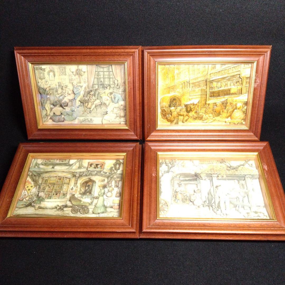 【アントンペック】4点　3Dアート　玩具店　蹄鉄店　演奏会　馬車