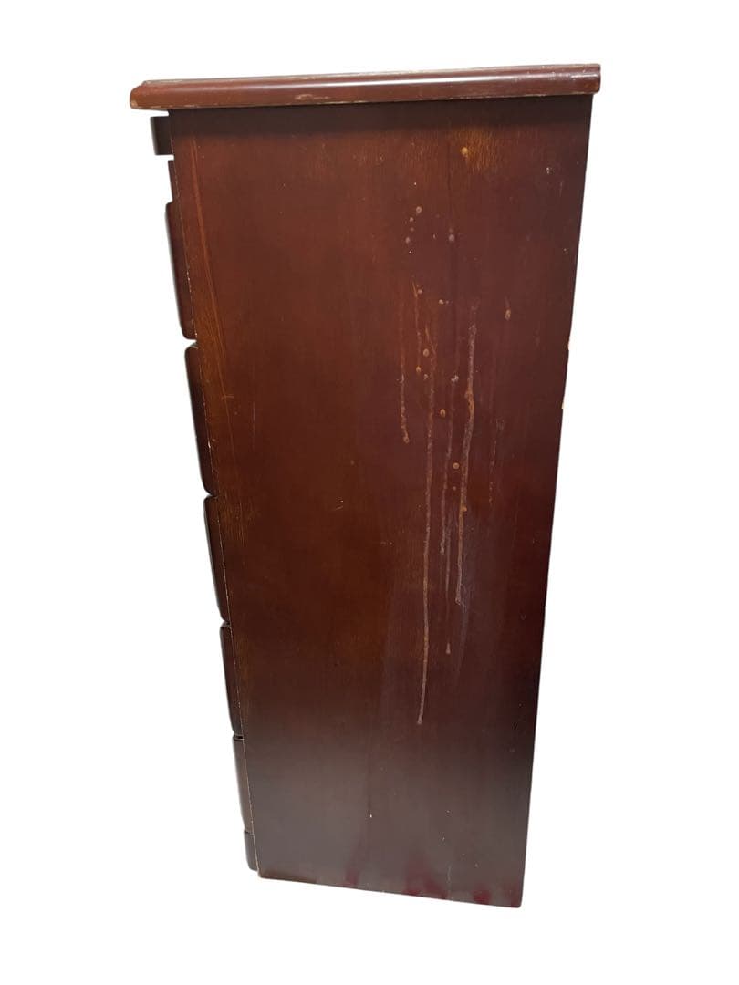 ダークブラウン 木製 タンス チェスト　アンティーク　インテリア　家具　棚