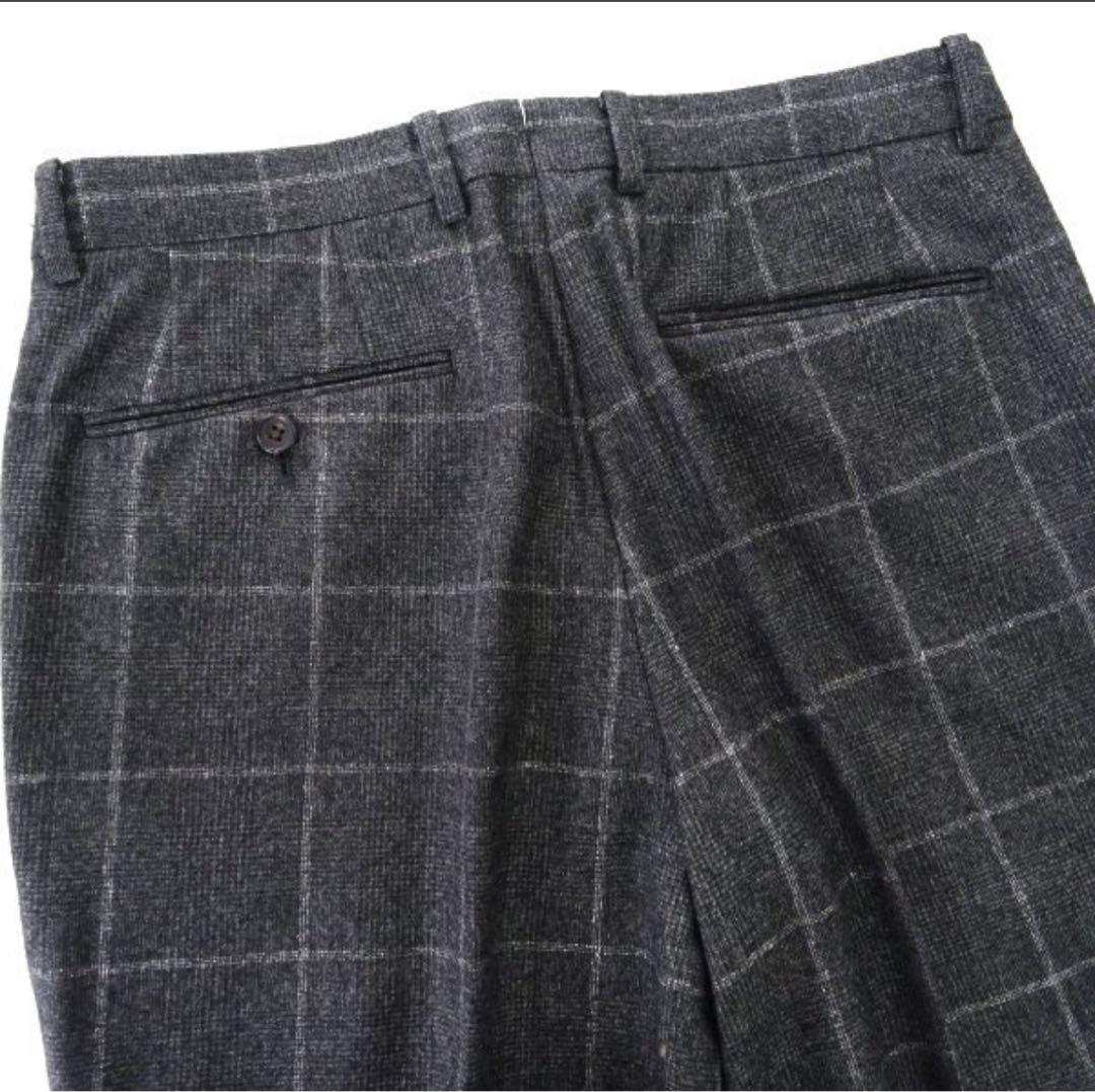 ケントアヴェニュー伊Marzotto Super100'SスーツA6(L)灰秋冬