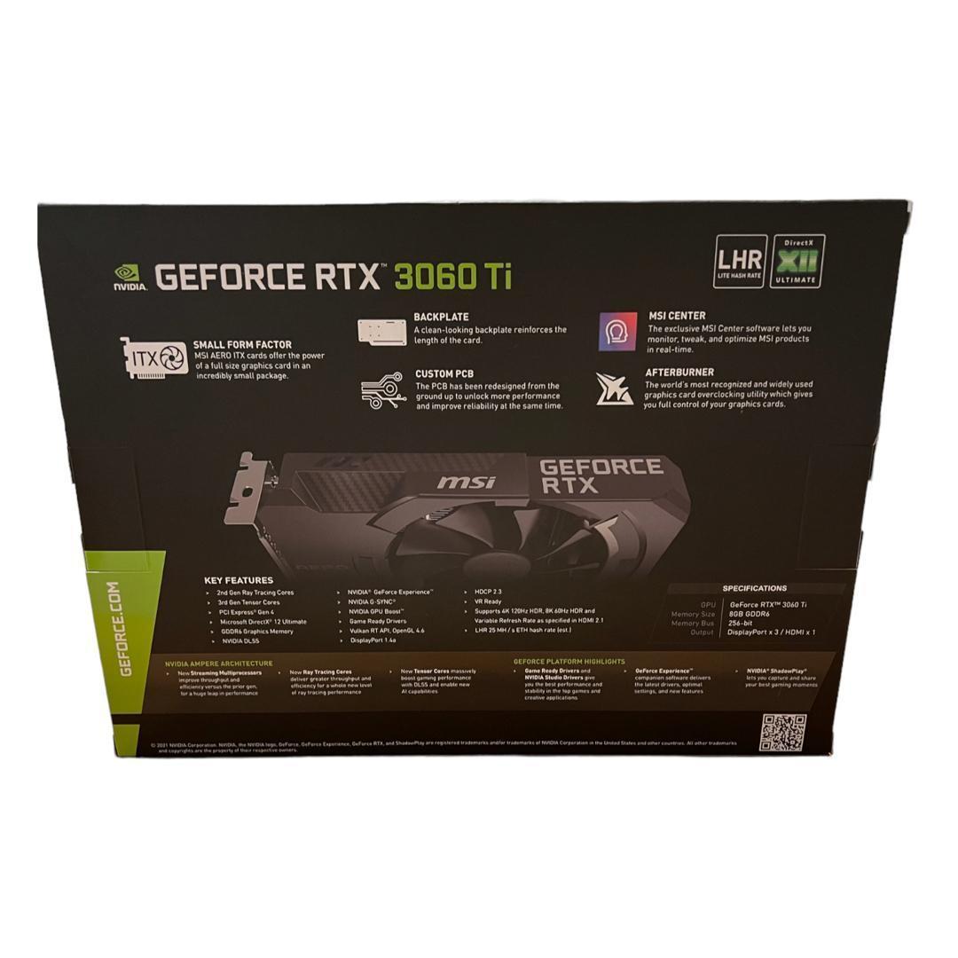 グラフィックボード・グラボ・ビデオカード msi GEFORCE RTX3060 AERO ITX
