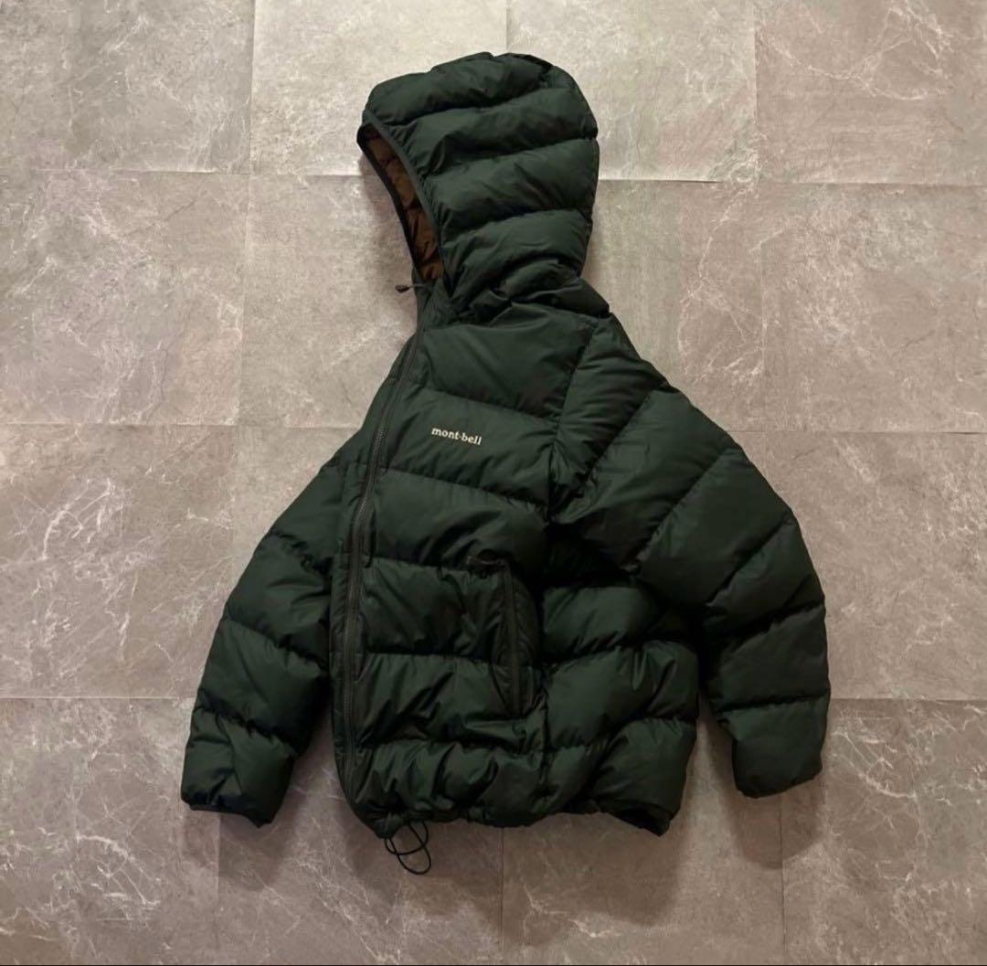 【極美品❗️】mont-bell ダウンジャケットS グリーン　モンベル