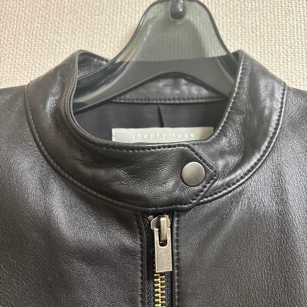 ジジ　セオリーリュクス　ライダース　レザージャケット　黒　ブラック　38号