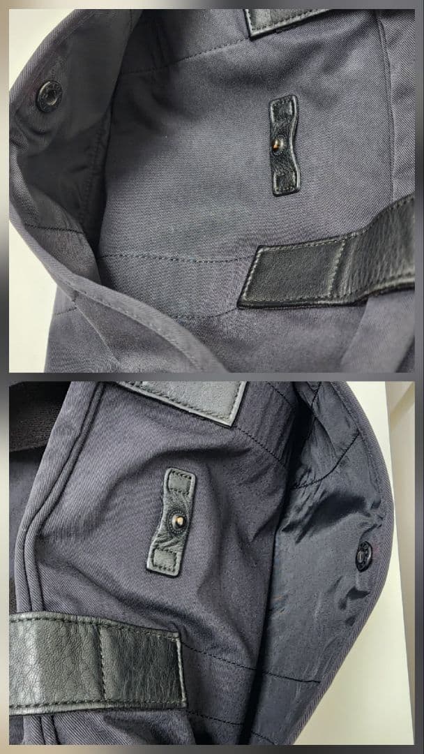 PORTER ボストンバッグ ブラック　ポーター　レザーと布のコンビ