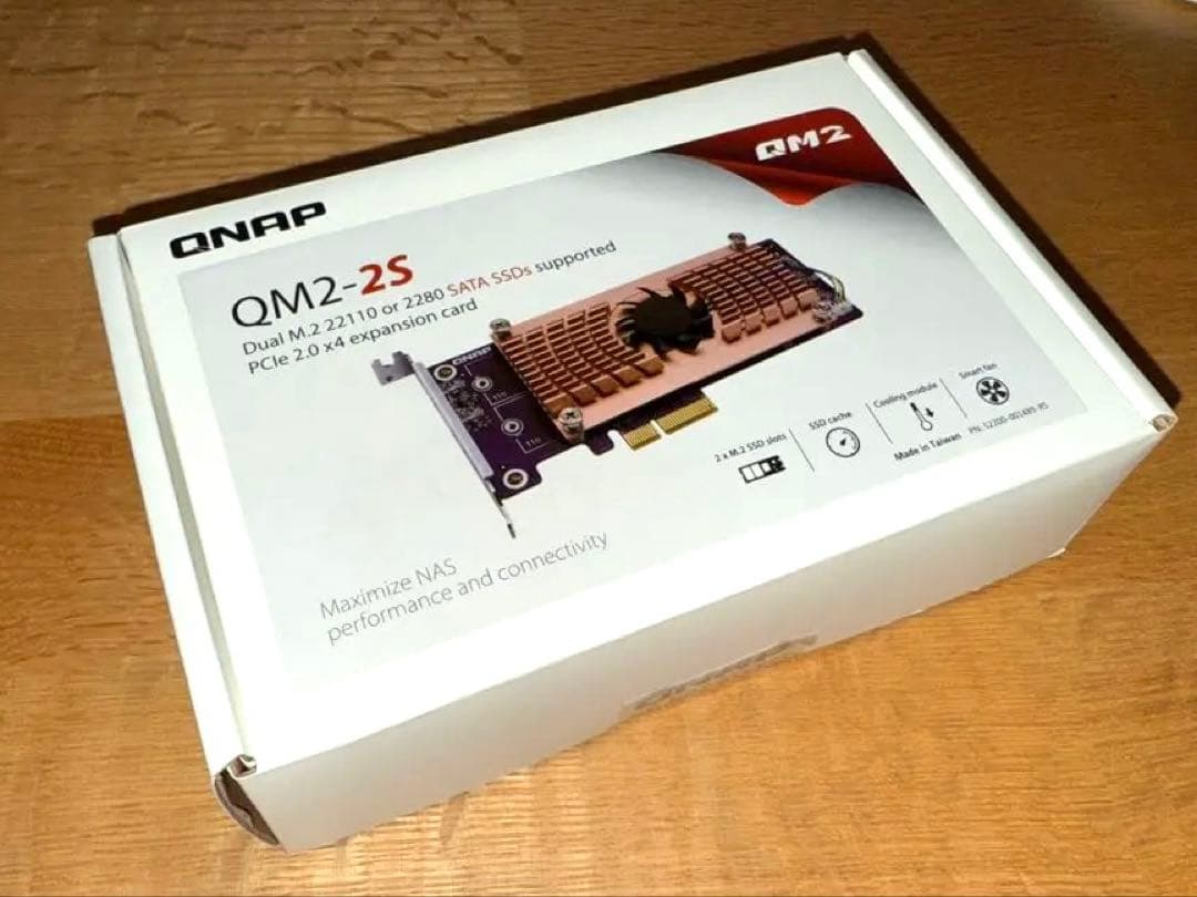 【美品】QNAP QM2-2S-220A PCIe拡張カード