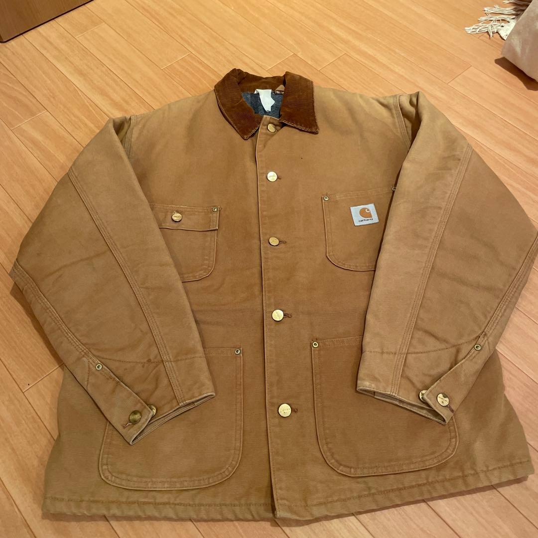 Carhartt チョアコート ダックジャケット カバーオール 裏地ブランケット