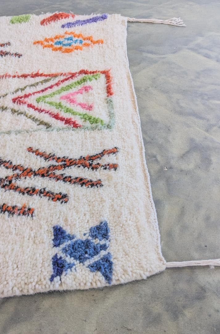 【限定セール】新品-モロッコラグ アジラルラグ-No6 104×161