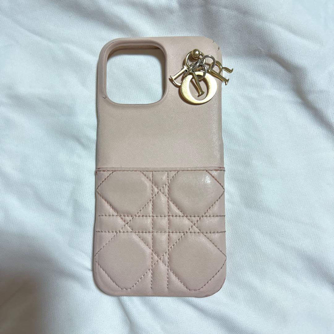 Dior　LADY DIOR　iPhone16promaxケース　ピンク