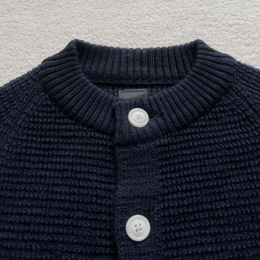 【美品】 maillot マイヨ　パッチワッフルカーディガン エルボーパッチ