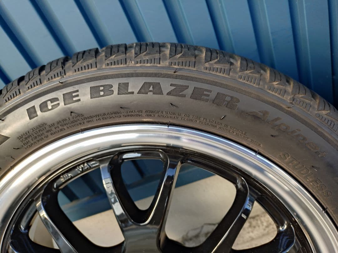 美品ホイール バリ山 スタッドレス 175/55R15 2022年製 2本分①