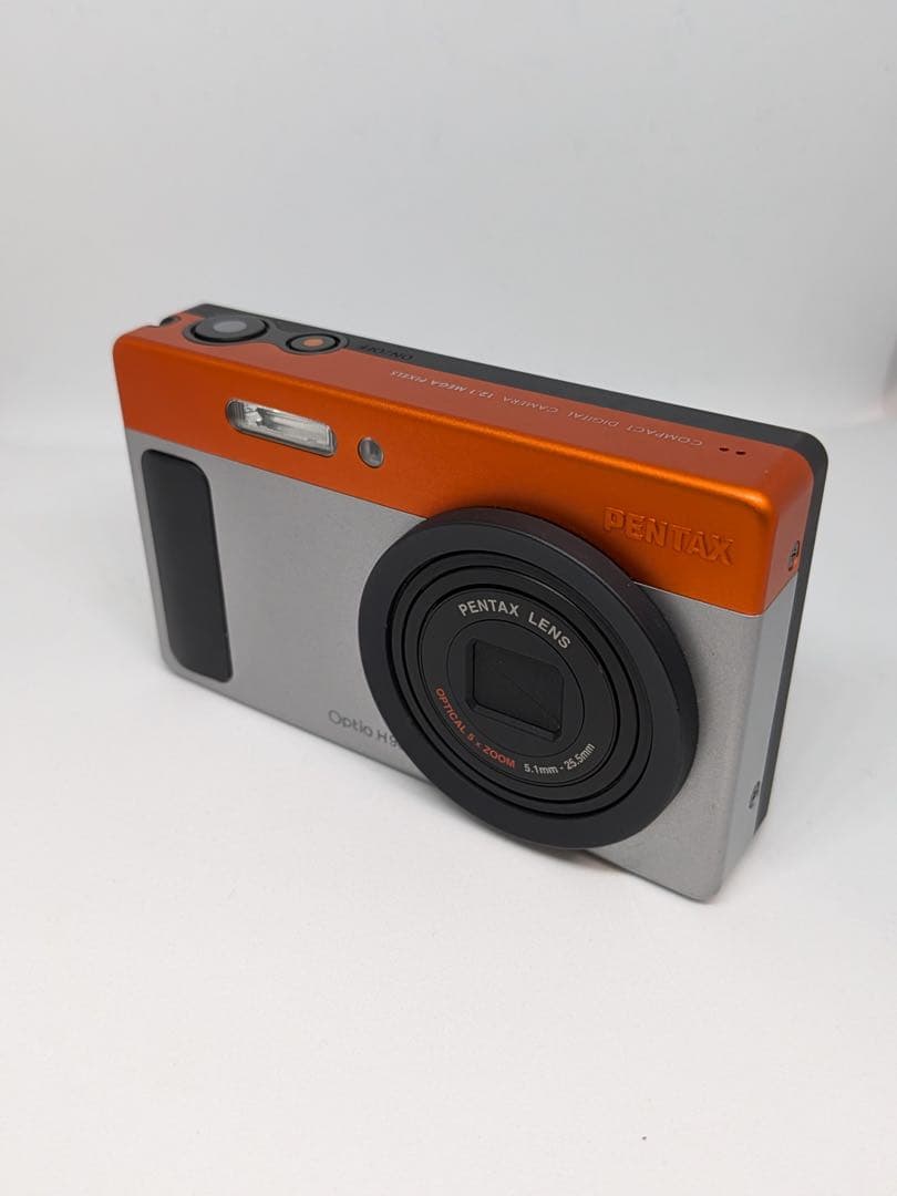 【作例あり】PENTAX Optio H90 オレンジ シルバー