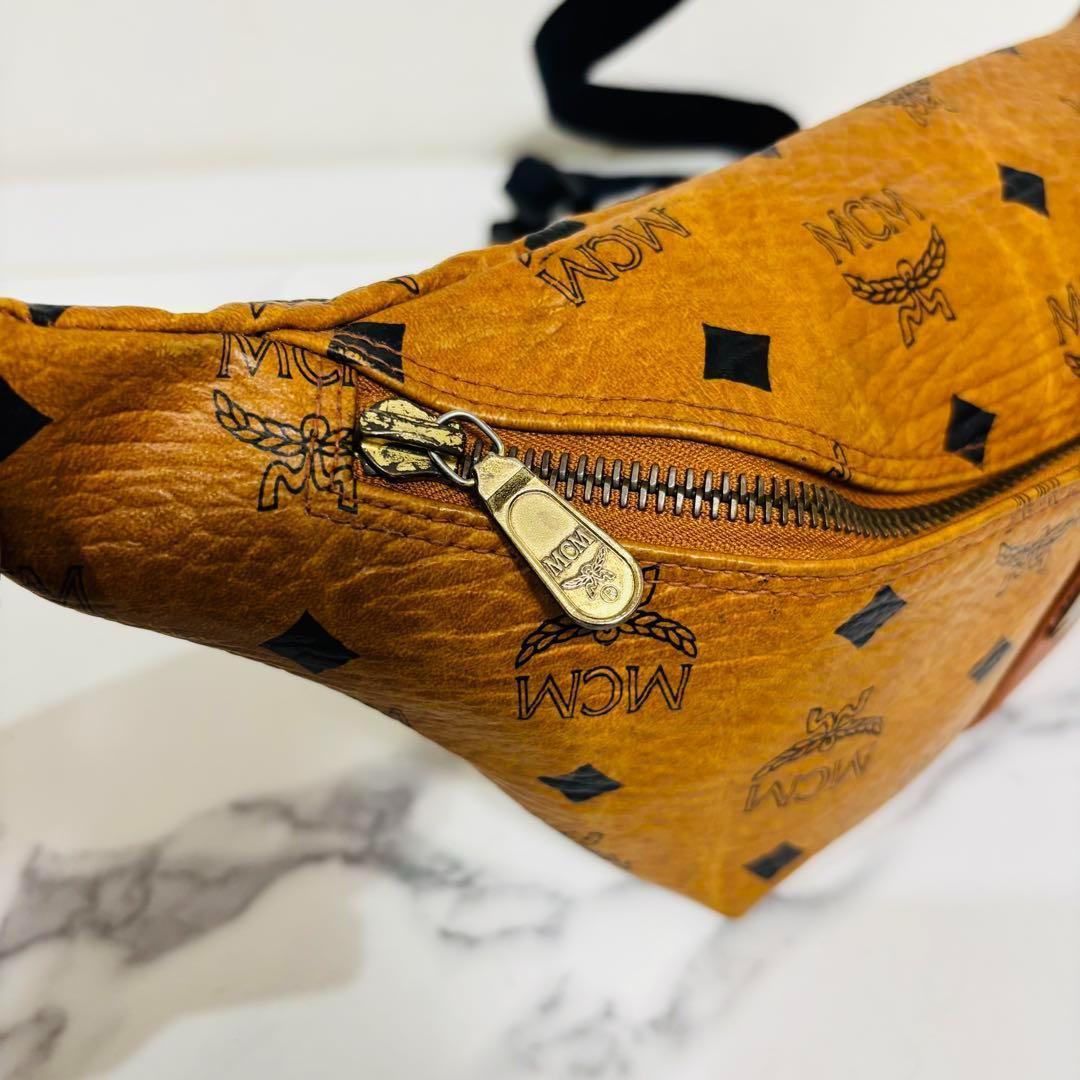 希少 大人気 MCM ヴィセトス レザー ウエストポーチ ボディバッグ ロゴ