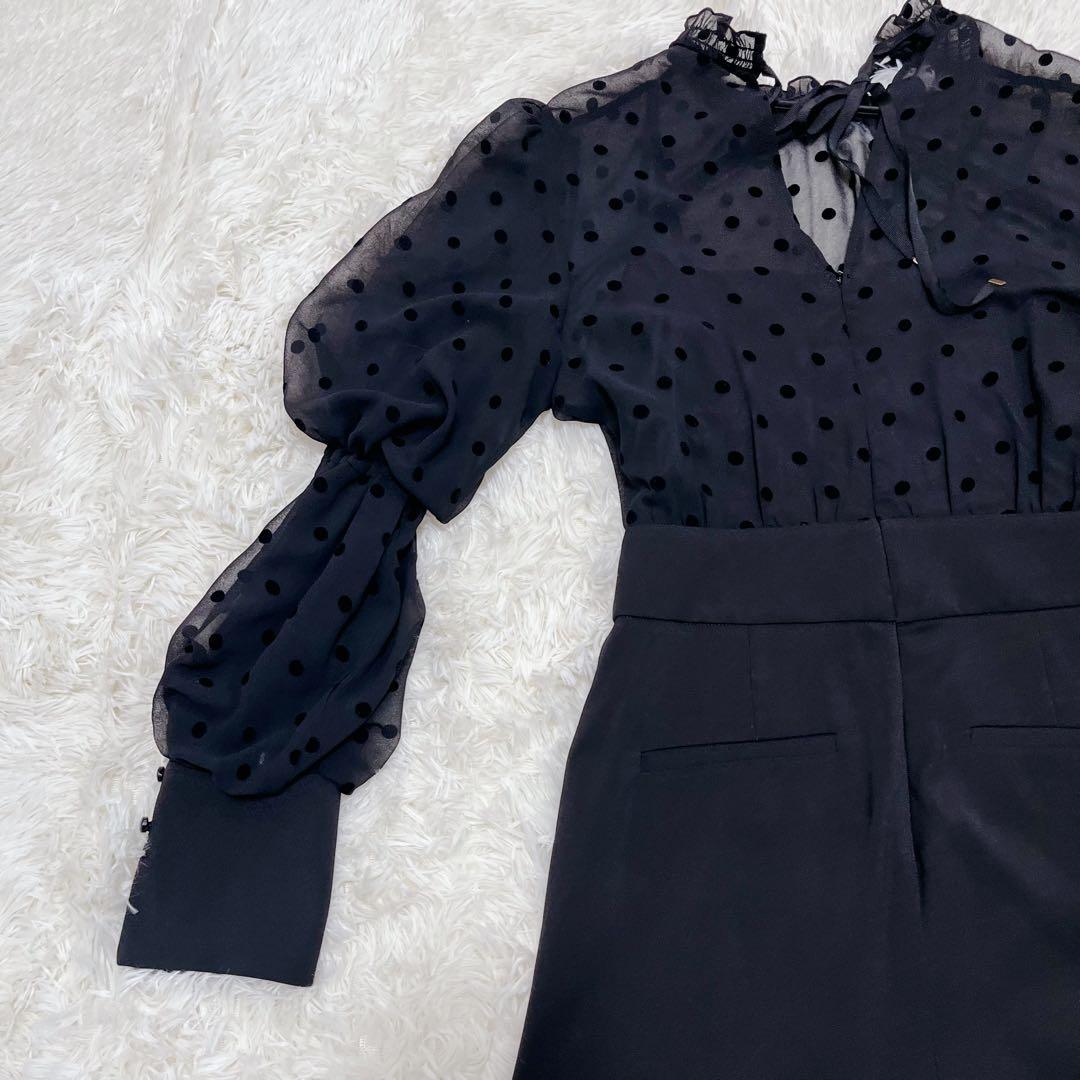 【美品】LILY BROWN オケージョンロンパース　ブラック　サイズ0