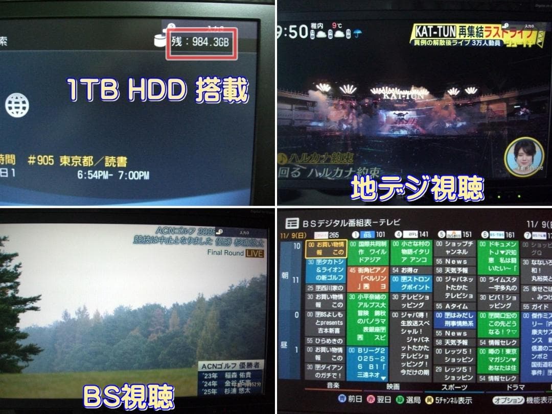 ｋ SONY ブルーレイ 2番組同時録画BDZ-RX30 1TBへ換装済み動作品