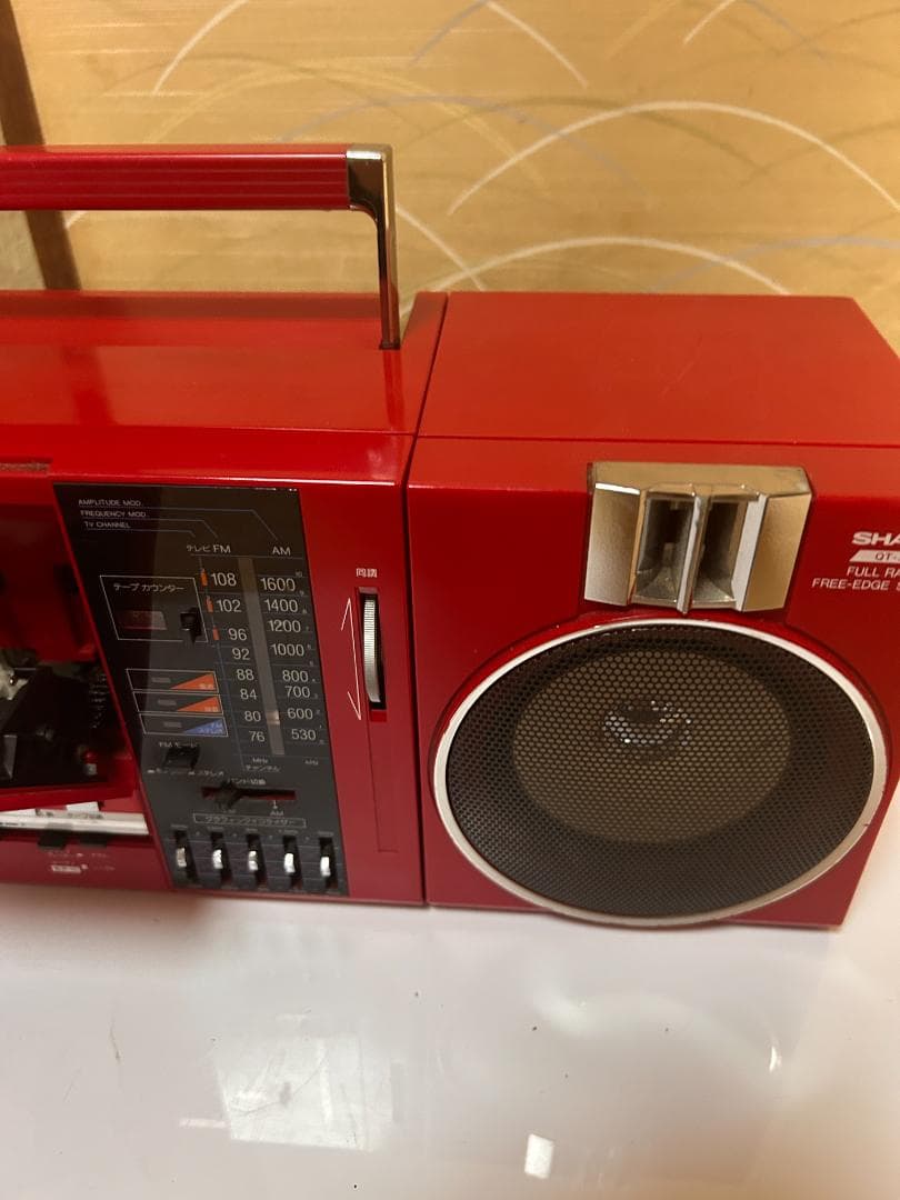 M*D様 希少　当時物　SHARP 　QT-37　 ラジカセ　ジャンク