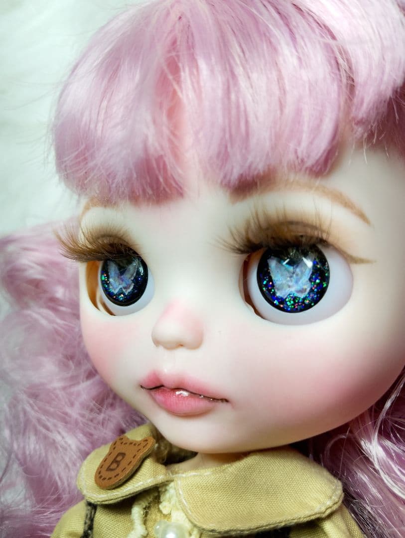 メル15145】カスタムアイシードール ピンクMIXヘア アウトフィット付