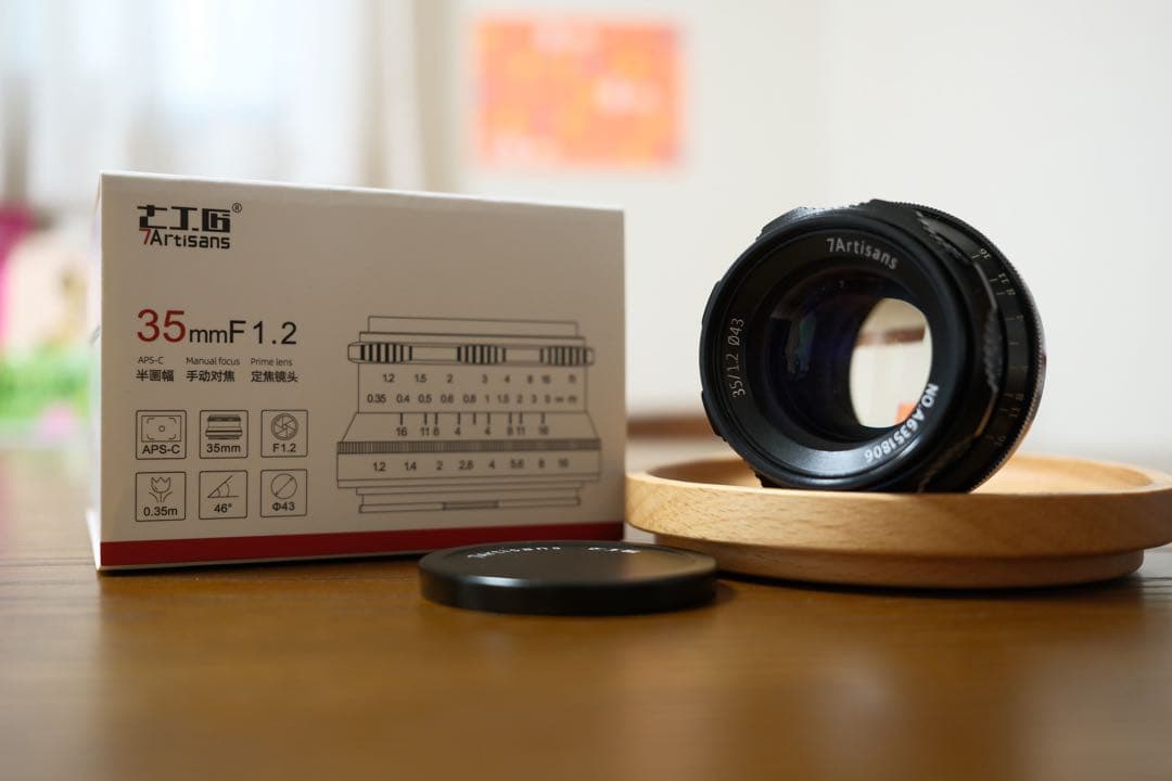 【美品】7Artisans 35mm F1.2 富士フイルムXマウント 単焦点