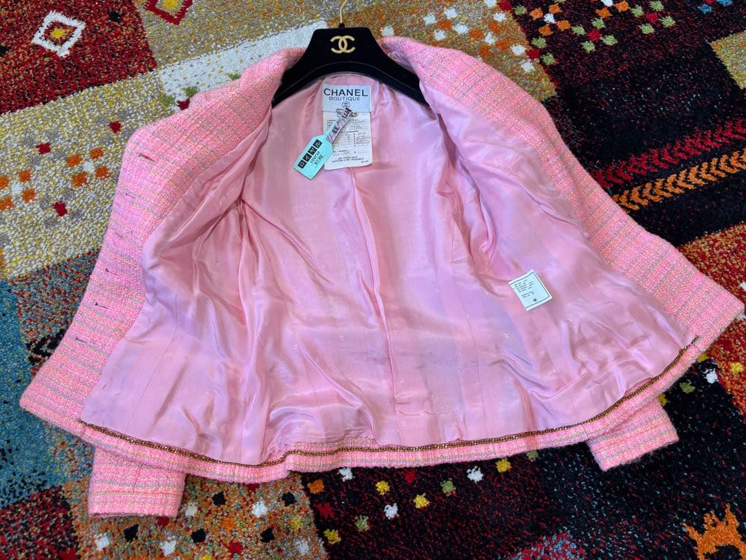 シャネル　CHANEL■ミラーCCボタン　ジャケット　34