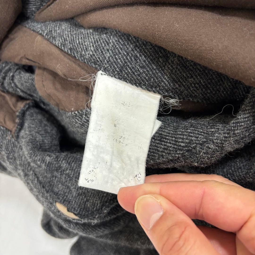 ジョンブル JOHN BULL ツイードウールオールインワン つなぎ M