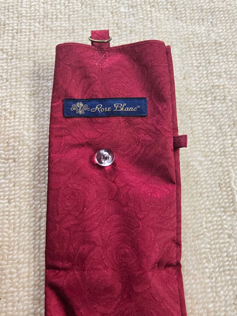 芦屋ロサブラン　2段折日傘　ローズ　曲がり竹手元　RoseBlanc