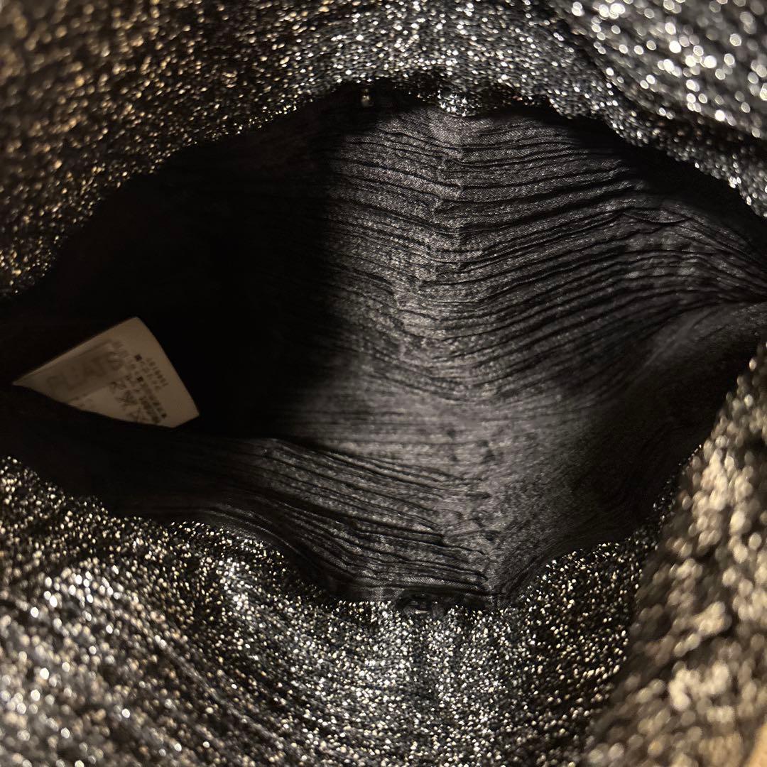 極美品⭐️pleats please プリーツ　巾着　バック　フリンジ