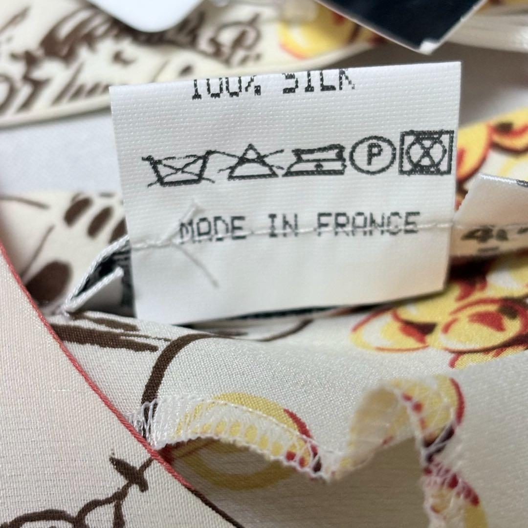 新品✨セリーヌ 00年代 希少ヴィンテージ ブラウス 総柄 シルク スカーフ柄