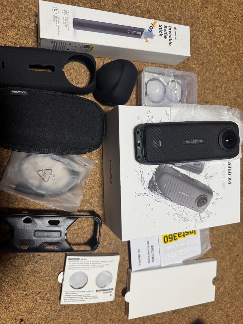 送料込み美品Insta360x4新品未使用見えない自撮り棒他セット