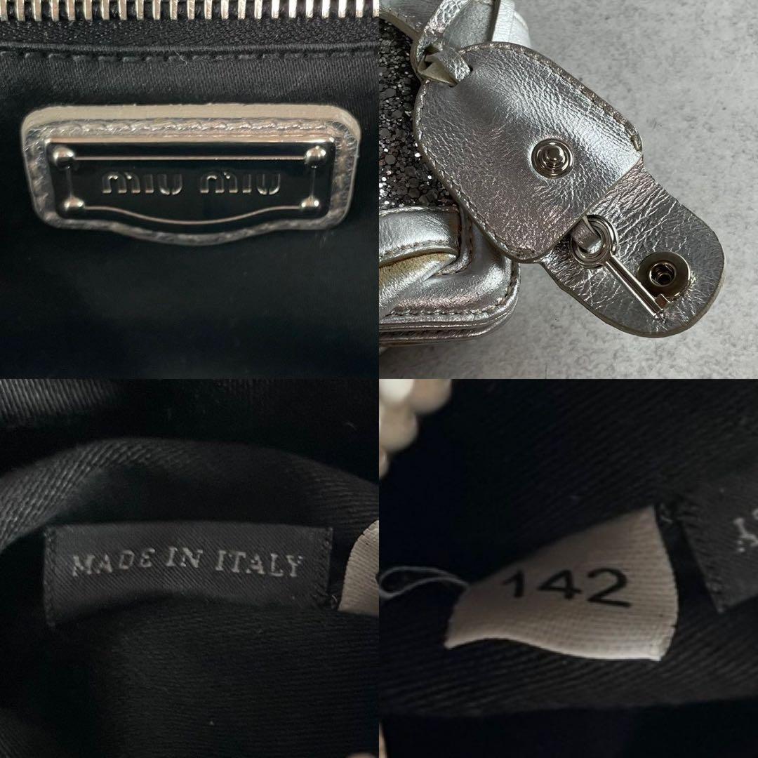 バッグ Miu Miu Sequin CrystalClutchBag Y2K Glam