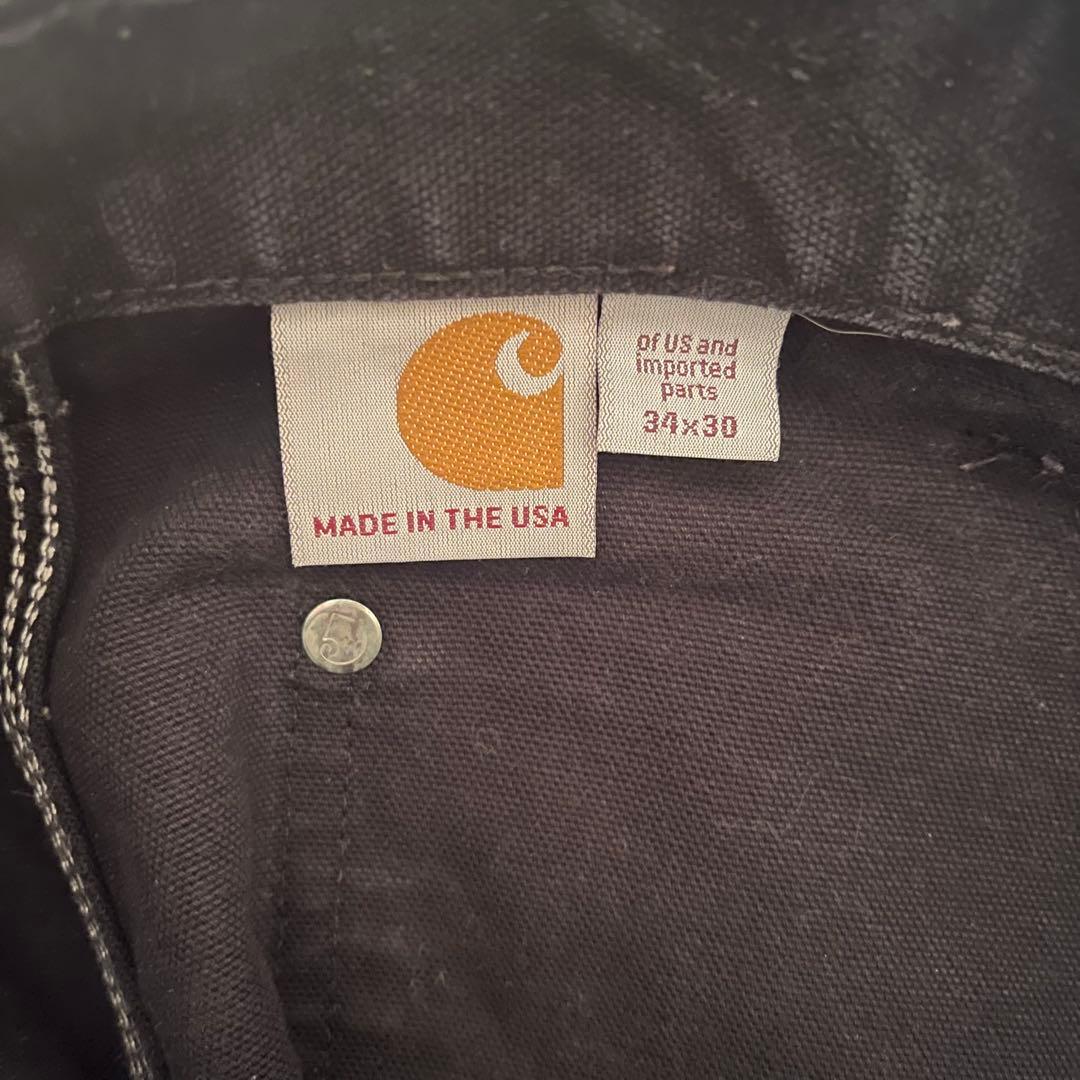 USA製　carhartt ダブルニー ペインターパンツ　 黒　ブラック