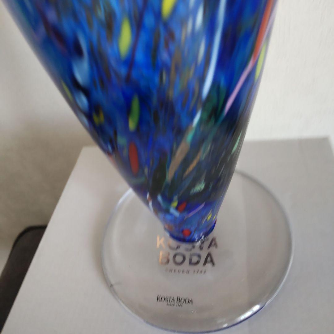 KOSTA BODA 青いガラス花瓶