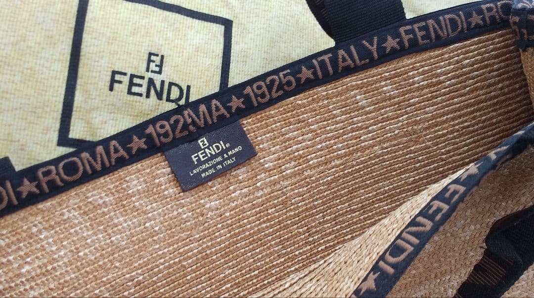 FENDI 1925 ゴールド かごトートバッグ